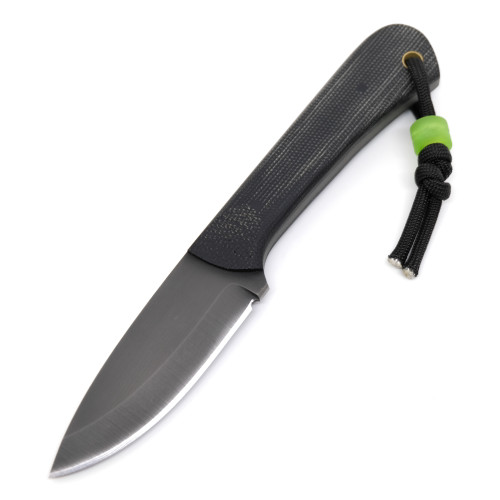 Joey Roman Neckr 1095 Acid Wash Black Micarta Kydex Sheath w/ Clip