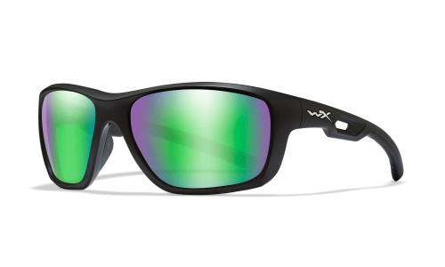 Wiley X ACASP07 Aspect POL Emerald Mirror Lens/Matte Black Frame