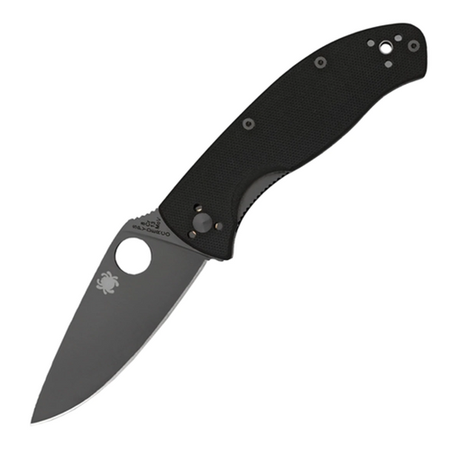 Spyderco Tenacious, Black G-10 / Black Oxide 8Cr13MoV - C122GPBBK