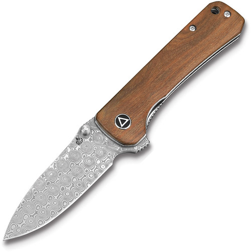 QSP Hawk - Verawood / Damascus Blade - QS131-B QSP Hawk - Verawood / Damascus Blade - QS131-B