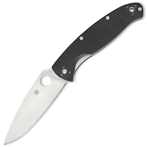 Spyderco Resilience, Black G-10 / Satin 8Cr13MoV - C142GP