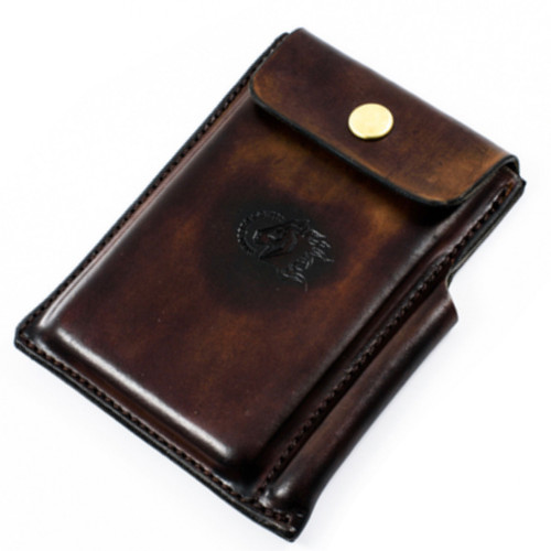 Hinderer Knives Notebook Case, Dark Brown Leather