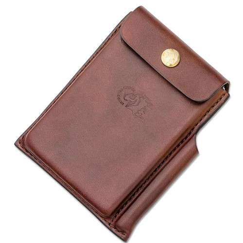 Hinderer Knives Notebook Case, Light Brown Leather