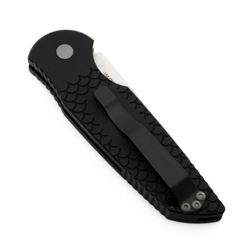 Pro-Tech TR-3 - Black Fish Scale Aluminum / Stonewash 154CM - TR-3-X1-SW