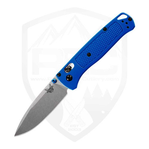 Benchmade Bugout Grey Aluminum, Redstone Richlite, S90V