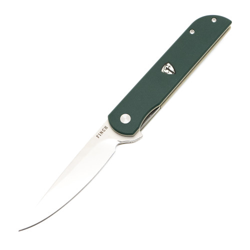 Finch Cimarron - Green/Tan G10 Bead Blasted 14C28N