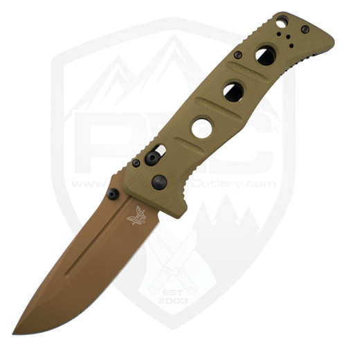 Benchmade Adamas Green G-10, FDE CruWear - 275FE-2