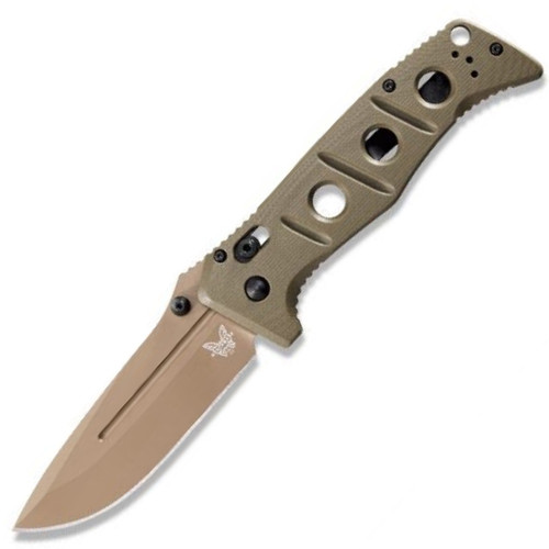 Benchmade 275FE-2 Adamas, Green G-10 / FDE Cerakote CPM-CruWear