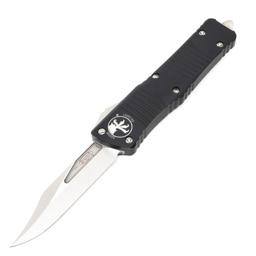 Microtech Combat Troodon Bowie, Black Aluminum / Stonewash M390 - 146-10