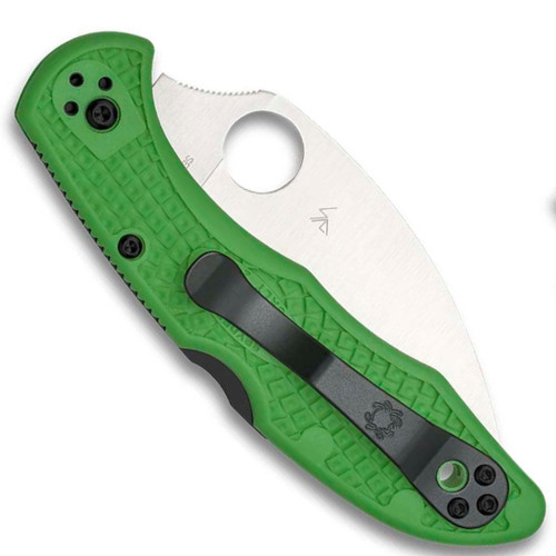 Spyderco Salt 2 Wharncliffe, Green FRN / Satin LC200N