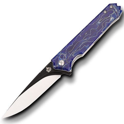 QSP Mamba - Blue Wave Raffir Alume Handle / VG10 - QS111-D QSP Mamba - Blue Wave Raffir Alume Handle / VG10 - QS111-D