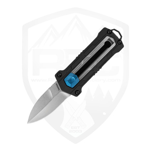 Kershaw Kapsule Sliding Manual OTF, Black GFN, Satin 8CR13MOV - 1190