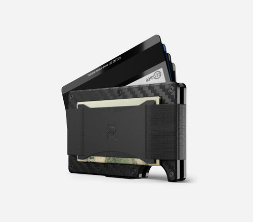 Ridge Wallet Forged Gold Carbon Fiber - Cash Strap - REC