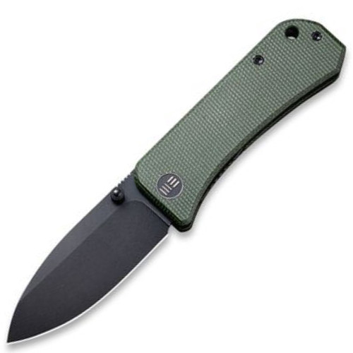 WE Knife  Banter, Green Micarta / Blackwash CPM-S35VN - 2004F