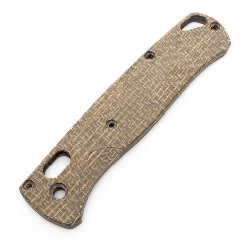 Ripps Garage Tech Benchmade Bugout Handle Scales - Green Burlap Micarta