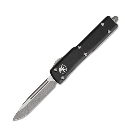 Microtech UTX-70 Drop Point, Black Aluminum / Apocalyptic M390 - 148-10AP