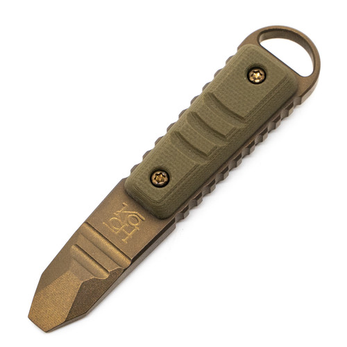 Koch Tools Kursor Prybar - *REC Exclusive* Bronze Anodized Ti / OD Green G10