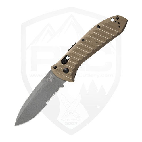 Benchmade Auto Presidio II Bronze Aluminum, Partial Serration Gray M4 - 5700SGY-1
