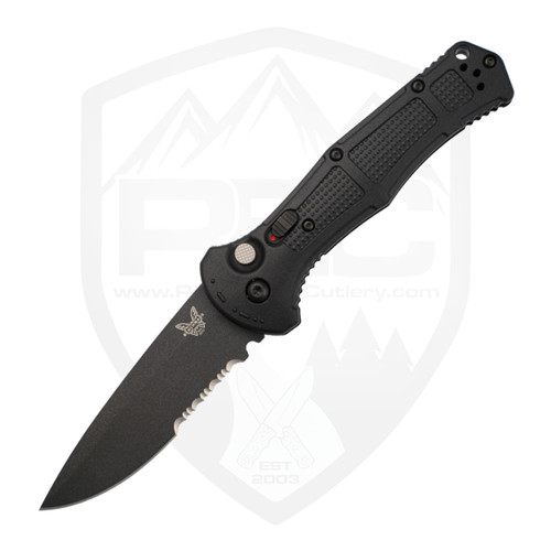 Benchmade Claymore Black Grivory, Partial Serration Gray CPM-D2 - 9070SBK
