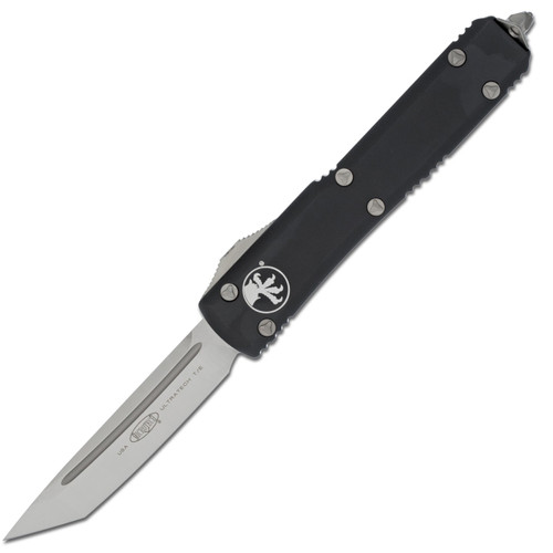 Microtech Ultratech Tanto, Black Aluminum / Satin M390 - 123-4