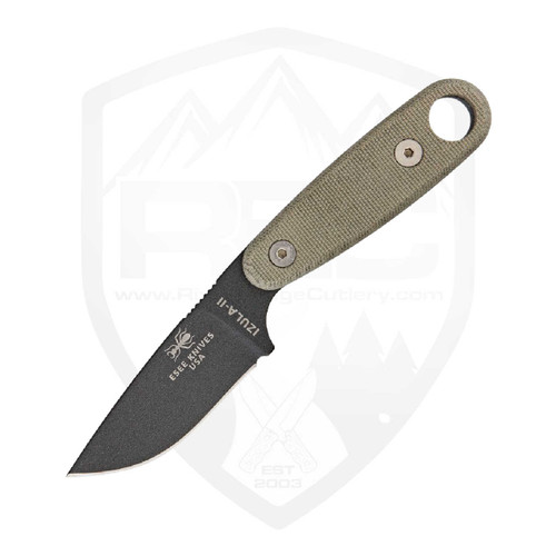 ESEE Izula II Tactical, Canvas Micarta, Gunsmoke Grey 1095 - IZULA-II-TG