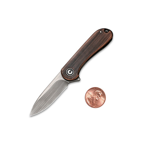 Civivi Mini Elementum - Hand Rubbed Copper / Gray Hand Rubbed 14C28N - C18062Q-2