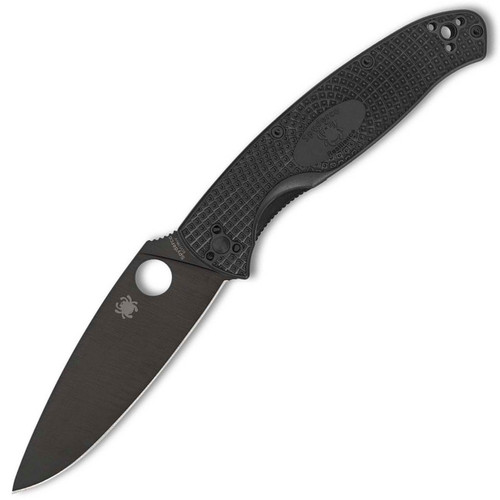 Spyderco Resilience Lightweight, Black FRN / Black Oxide 8Cr13MoV - C142PBBK
