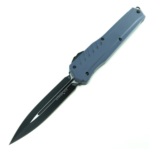 Microtech 242M-1GY Cypher MK7 D/E P/E Gray / Black