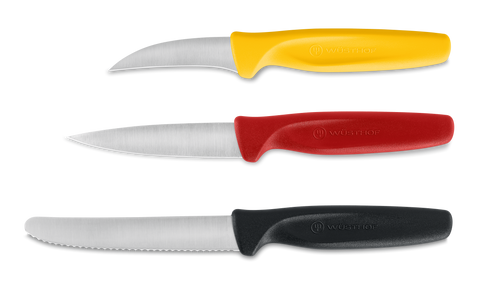 Wusthof Create Collection Black/Red/Yellow 3pc Paring Knife Set 1065370302
