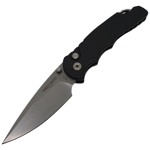ProTech TR-5 LERCH Assist - Black Aluminum / Stonewash CPM-S35VN - TR-5 SA.1