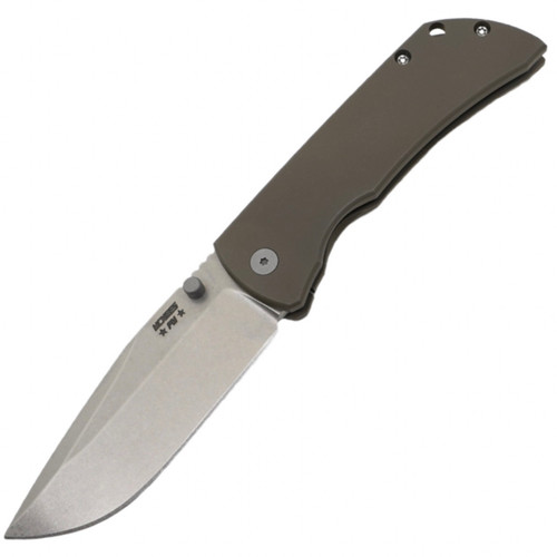 McNees Custom Knives PM MAC 2 3.5" - Bronze Anodized Ti / SW Satin 20CV