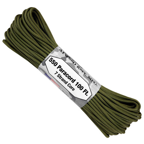 Atwood 550 Paracord 100' - OD Green