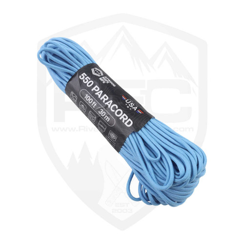Atwood 550 Paracord 100' -  Carolina Blue