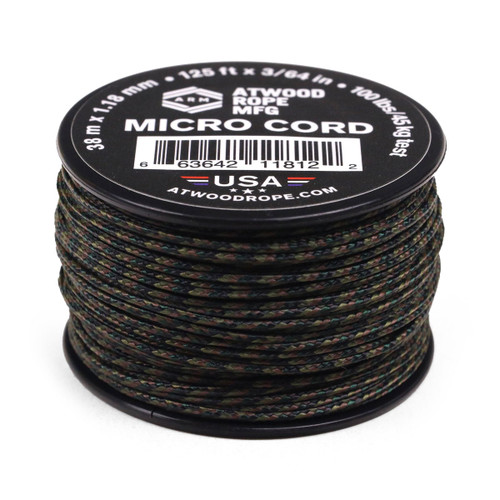 Atwood Micro Cord 125' Woodland Camo