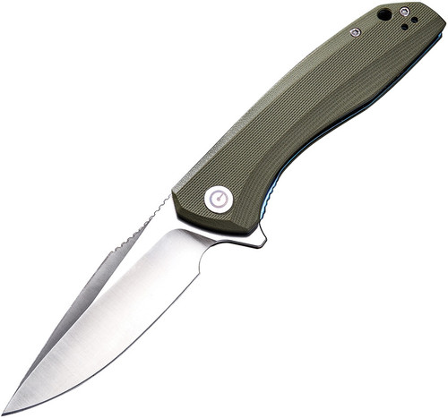 CIVIVI Baklash - Green G10 Handle, Satin 9Cr18Mo C801A