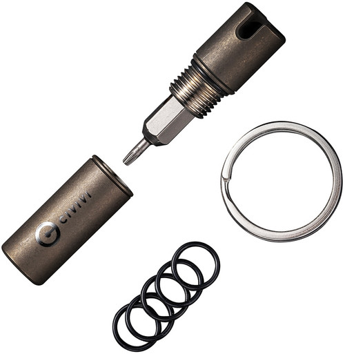 Civivi Titanium Key Bit Container, Bronze - C20048-2