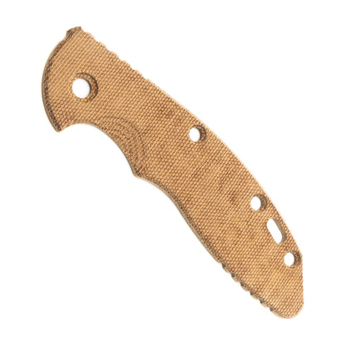 Hinderer XM-18 3.5" Handle Scale Natural Micarta, Smooth