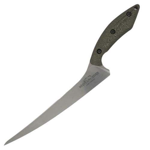 White River 8" Step-Up Fillet, Maple & Black Richlite / Stonewash CPM-S35VN