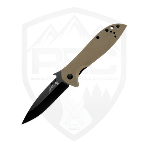 Kershaw Emerson CQC-4K Coyote G10, Black 8Cr14MoV - 6054BRNBLK
