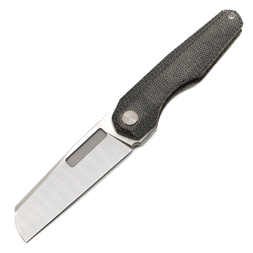 Vero Engineering Neuron,  Black Micarta Handle, Hand Satin M390