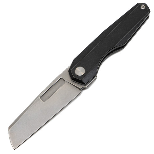 Vero Engineering Neuron, Blackwash Titanium Handle, Stonewash M390