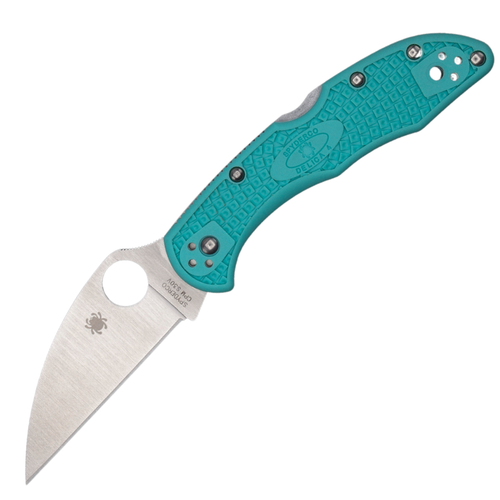 Spyderco Delica 4 Wharncliffe Distributor Exclusive, Teal FRN / Satin CPM-S30V - C11FPWCTL