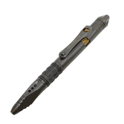 Microtech Kyroh Pen Standard, Shot Peened Titanium - 403-TI-SPTRI