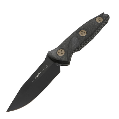 Microtech Socom Alpha Mini Signature Series Warcom, Carbon Fiber 