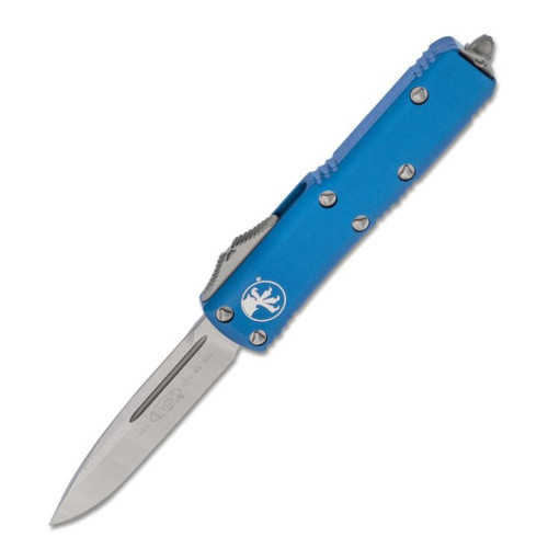 Microtech UTX-85 Drop Point, Blue Aluminum / Satin M390 - 231-4BL