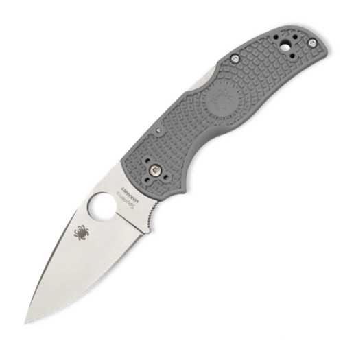 Spyderco Native 5 Lightweight, Gray FRN / Stonewash Maxamet - C41PGY5