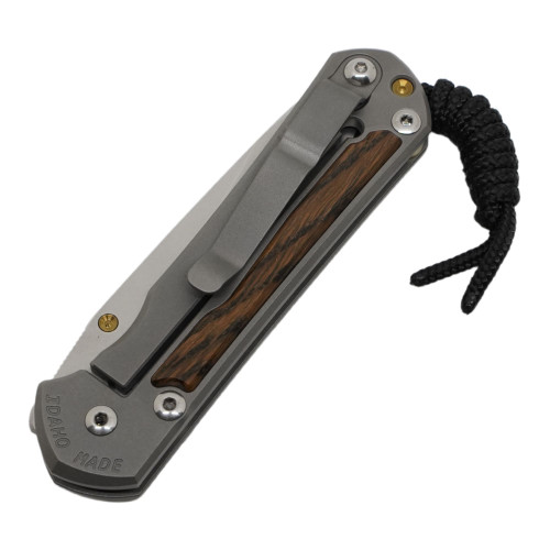 Chris Reeve Large Sebenza 31 Insingo, Bog Oak Inlay Titanium