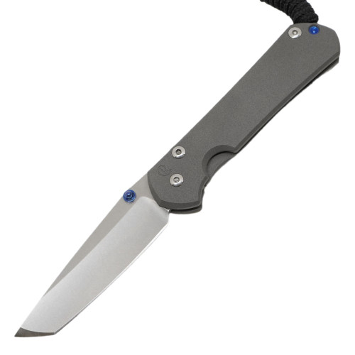 Chris Reeve Knives Small Sebenza 31, Plain Titanium Handles, CPM- Magnacut Tanto - S31-1010