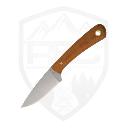 LT Wright Frontier Valley, Matte Natural Micarta / A2 Flat Grind