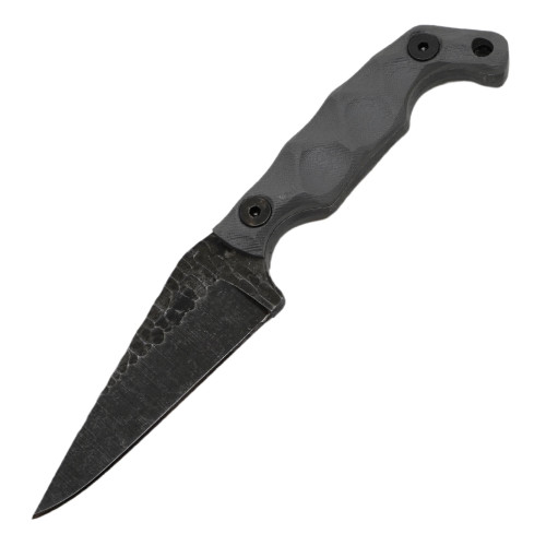 Stroup Knives Mini, Milled Gray G10 / 1095 / Kydex Sheath